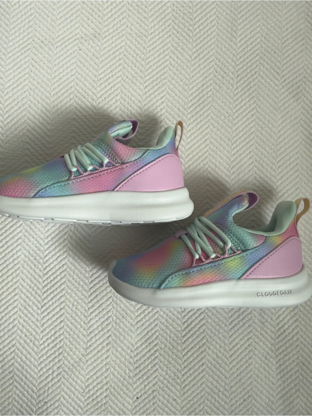 NWT Adidas Lite Racer Adapt 7.0 Girls Sneaker, Size 9 - Picture 7 of 8